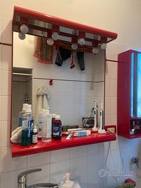 Specchio mobiletto e mensole bagno