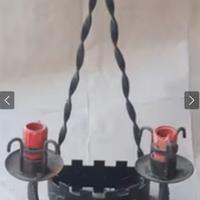 1 Applique decorata in ferro battuto