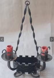 1 Applique decorata in ferro battuto