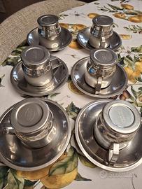 Servizio caffè da 6  inox 18/10 Kocchin vintage
