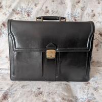 Cartella ufficio - Vera pelle nera Made in Italy