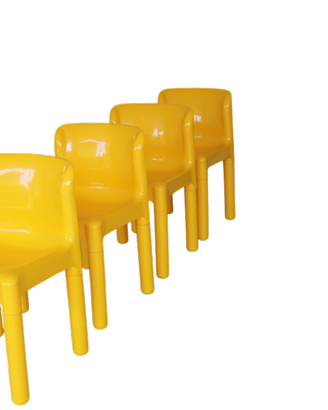 4 Sedie Kartell 4875 Gialle