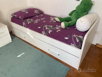 Letto singolo più letto estraibile