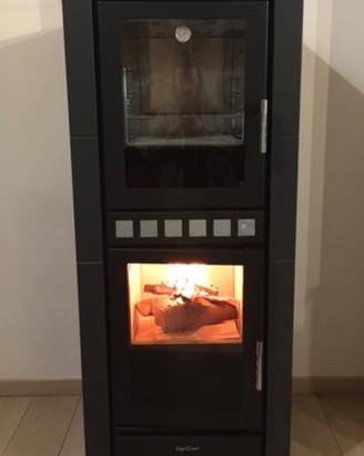 Stufa a legna con forno