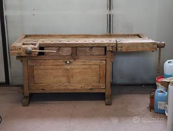 BANCO DA FALEGNAME RESTAURATO MOBILE BAGNO