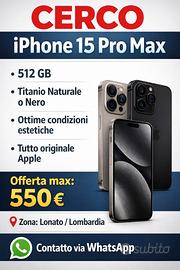 Compero iPhone 15 Pro Max 512GB Originale