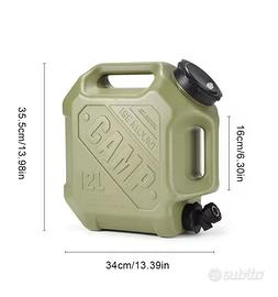 Tanica per l'acqua da 12 litri per Camper Camion A