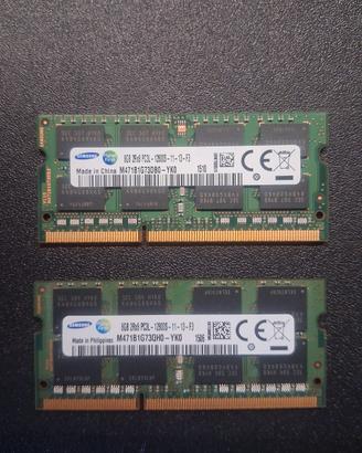 SAMSUNG 2x8GB 16GB SoDimm DDR3 1600MHz PC3L 12800s