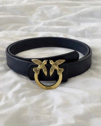 Cintura pinko di pelle nera