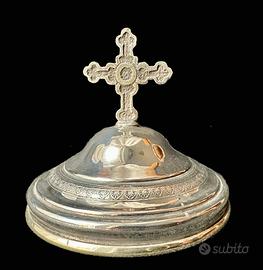 Coperchio pisside in argento