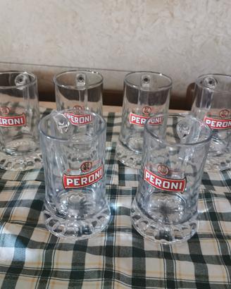 Bicchieri birra Peroni