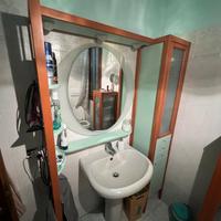 Set arredo bagno in legno ciliegio