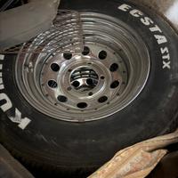 Cerchi scampanati et-35 cromati in acciaio