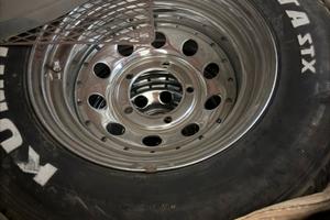 Cerchi scampanati et-35 cromati in acciaio