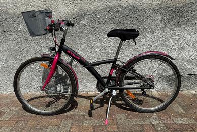 Bici ragazza 24" B’Twin Poply 500 con accessori