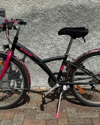 Bici ragazza 24" B’Twin Poply 500 con accessori