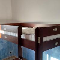 Letto soppalco in legno