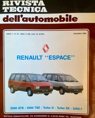 Rivista Tecnica dell'Automobile Renault Espace