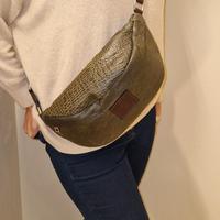 MUTH BAGS MARSUPIO UOMO VERA PELLE VERDE