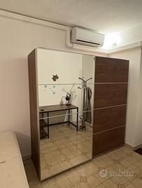 Armadio IKEA 200x200x66 ante scorrevoli e specchio