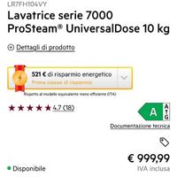 Annuncio lavatrice nuova