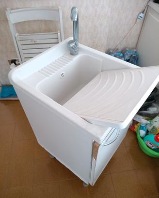 LAVABO VETRORESINA MOBILE TRUCIOLATO