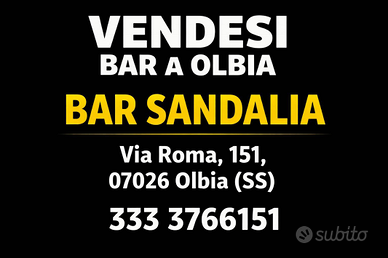 Vendita Bar Olbia