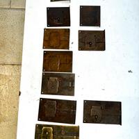 Set 6 serratura vintage aspetto anticato