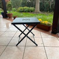 Tavolino sgabello pieghevole da esterno