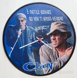 Vinile 33 giri a orologio omaggio a Celentano 