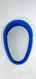 Specchio ovale blu, 1975, Sena Cristal. Perfetto.