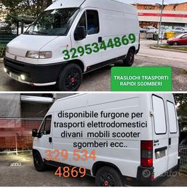 furgone disponibile per tutte le esigenze..