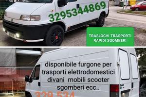 furgone disponibile per tutte le esigenze..