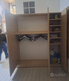 armadio e scarpiera 3 ante 