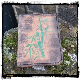 Bamboo hand painted card holder