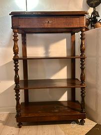 Antica e rara etagere, libreria e leggio