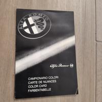 alfa romeo alfa 75 depliant gamma colori 1985