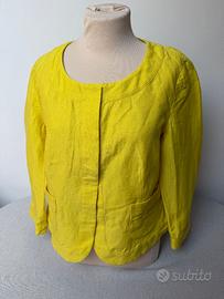 Blazer bolero giacca gialla Weekend Max Mara tg 48