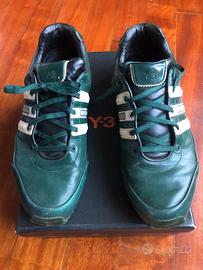 Scarpe Adidas Y-3 in pelle verde m 44