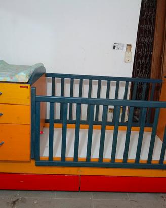 Lettino foppapredetti modello 2 in 1 legno massell