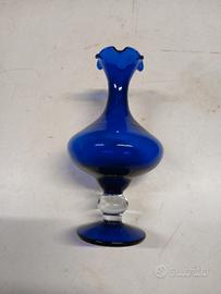 Vaso artistico Vetro soffiato a mano Vintage H Cm 