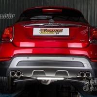 Fiat 500X 2.0 -1.4 4x4 Scarico inox 4 terminali