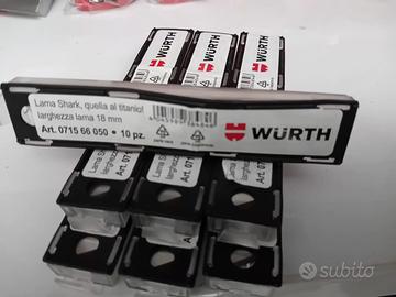 7 kit lame cutter taglierino Wurth 18mm 10pz