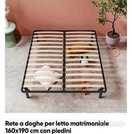 rete in legno a doghe per letto matrimoniale