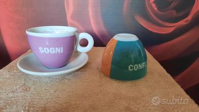 N.2  tazze medie Illy espresso   50 biennale