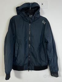 Parka EA7 Emporio Armani blu giacca S impermeabile
