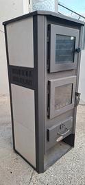Stufa a legna con forno  ignip 12kw