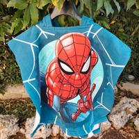 poncho accappatoio bambini 2 3 anni spiderman