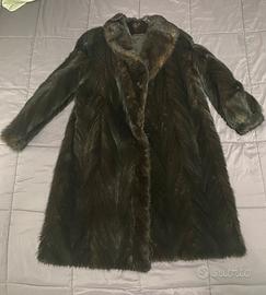 Giaccone pelliccia visone 100% per donna taglia XS