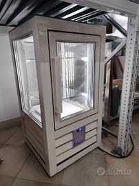Vetrina refrigerata da banco 4 lati vetro